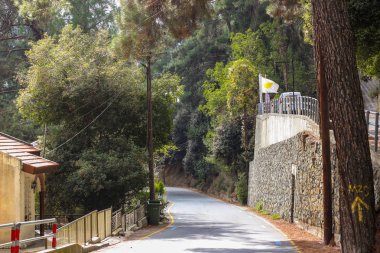 Limasol, Kıbrıs, 11, 07, 2018: Troodos Dağı seyahat