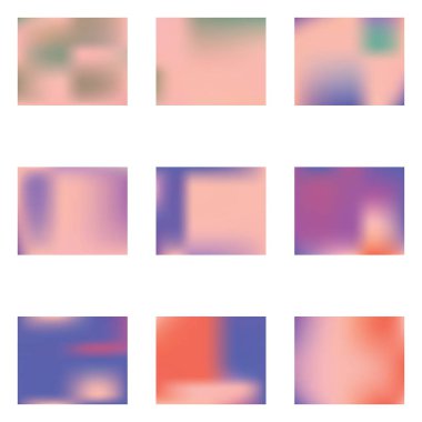 Degrade Mesh farklı renklerde boyanmış.