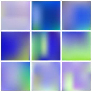 Degrade Mesh farklı renklerde boyanmış.