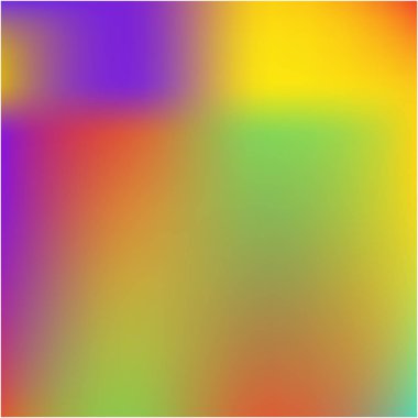 Degrade Mesh farklı renklerde boyanmış.