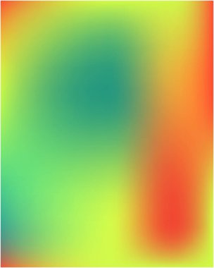 Degrade Mesh farklı renklerde boyanmış.