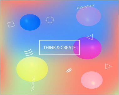 Renk deseninde modern konsept.