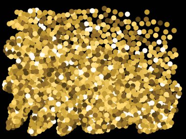 Düşen altın renkli daireler.