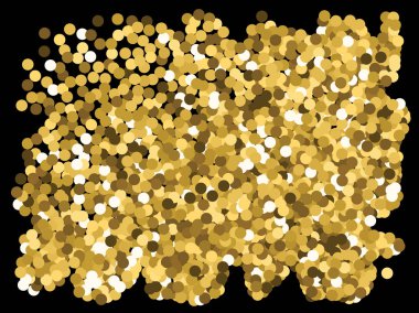 Siyah arkaplana düşen konfeti.