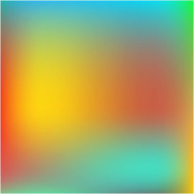 Degrade Mesh farklı renklerde boyanmış.