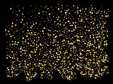 Düşen altın renkli daireler.