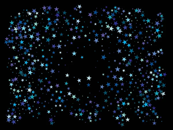 Μπλε αστέρια που πέφτουν. — Διανυσματικό Αρχείο