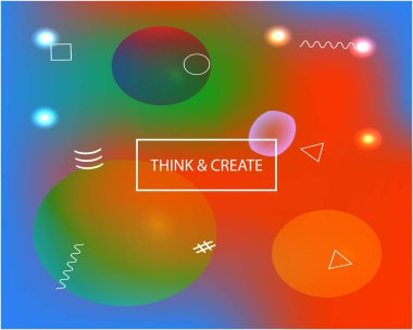 İlham verici renkli modern arka plan.