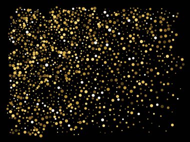 Siyah arkaplana düşen konfeti.