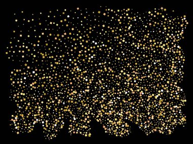 Düşen altın renk kareler.