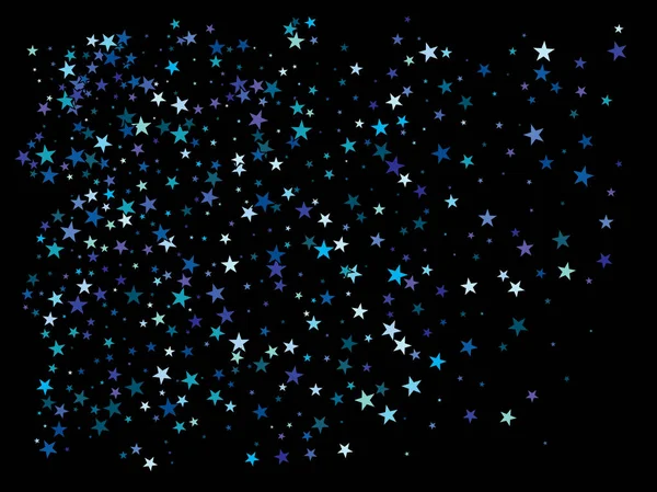 Étoiles bleues tombantes . — Image vectorielle