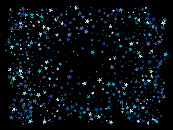 Estrellas azules abstractas para vacaciones . — Vector de stock