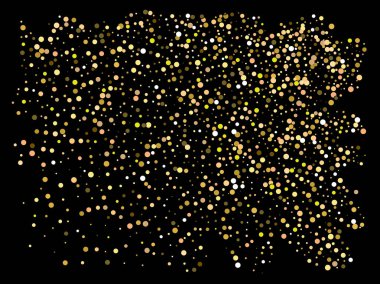 Siyah arka planda kaotik çevrelerde.