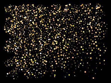 Düşen altın renkli daireler.