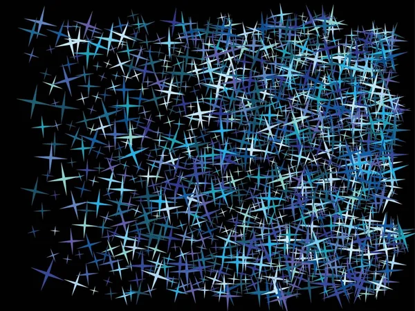 Estrellas azules abstractas para vacaciones . — Archivo Imágenes Vectoriales