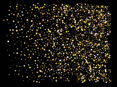 Düşen altın renkli daireler.