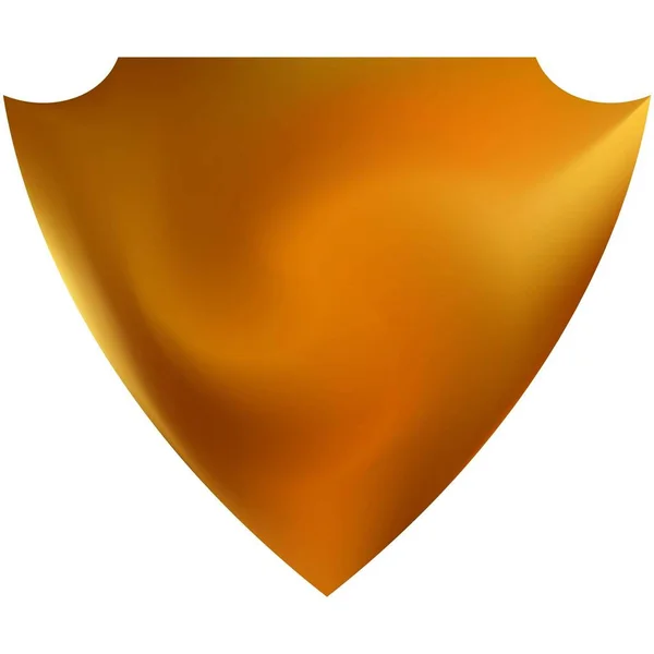 Fondo cromático en forma de escudo . — Vector de stock