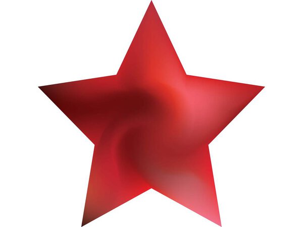 Colored background in the form of pentagram.