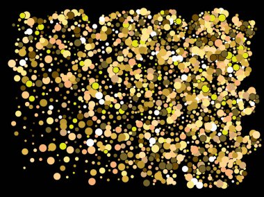 Siyah arkaplana düşen konfeti.