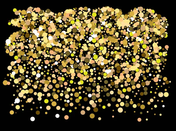 Confettis ronds festifs lumineux . — Image vectorielle