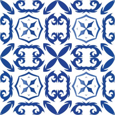 Portekizce azulejo 'da etnik seramik fayans.