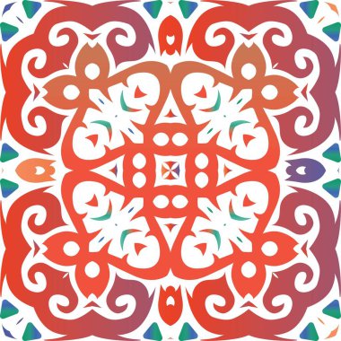 Dekoratif renk seramik talavera fayansları.