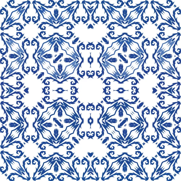 Couleur décorative carreaux de céramique azulejo . — Image vectorielle