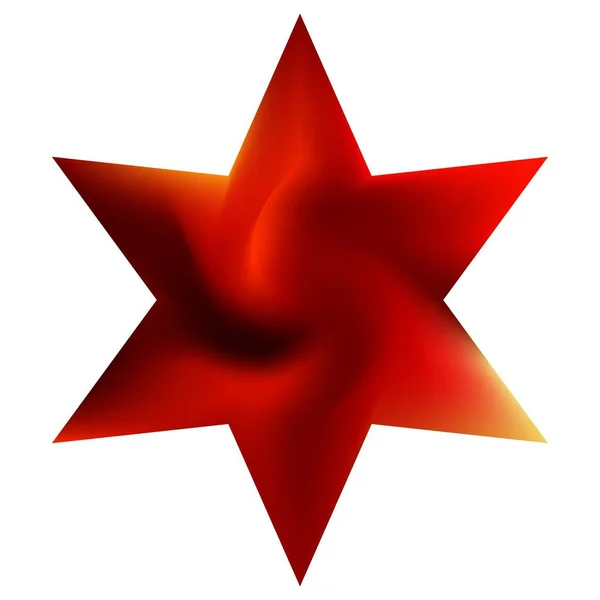 Encendido Suave Forma Hexagrama Concepto Color Suave Moda Símbolo Religioso — Vector de stock