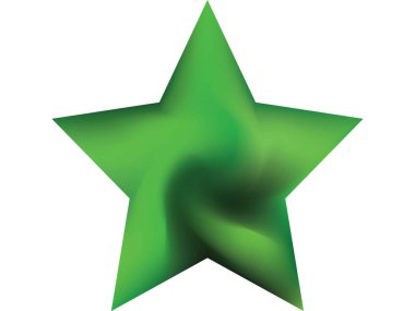 Pentagram biçiminde modern arka plan. Popüler stil 90 'ıncı, 80' inci. Modaya uygun yumuşak renkli çokgen. Mobil uygulamanız ve ekranlarınız için yeşil sıvı renk eğimli şekil.