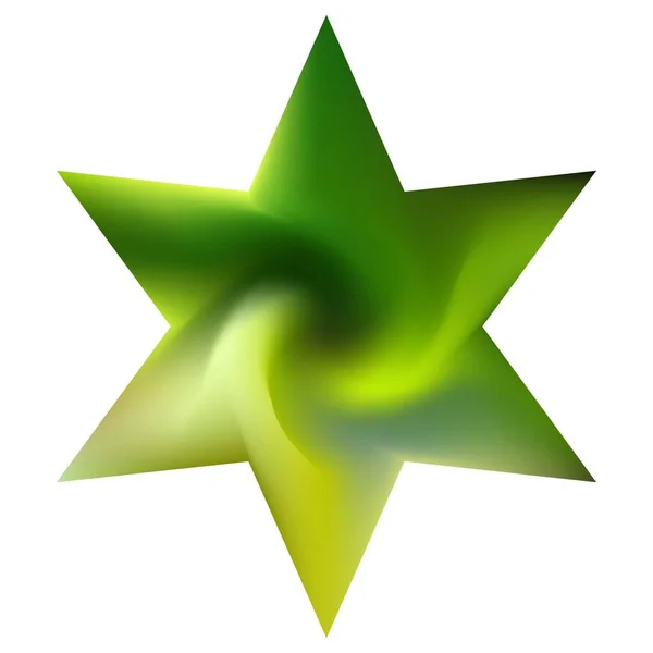 Rozmazané Pozadí Formě Hexagramu Jednoduchý Posvátný Náboženský Symbol Moderní Logo — Stockový vektor