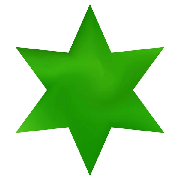 Fundo Liso Forma Hexagrama Símbolo Religioso Sagrado Decorativo Polígono Cor — Vetor de Stock