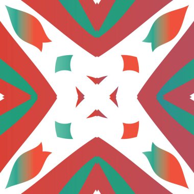 Antik süslü fayanslar Talavera Mexico. Evrensel tasarım. Vektörsüz şablon çerçevesi. Tişört, hatıra defteri, çarşaf, akıllı telefon çantaları veya çantalar için kırmızı etnik geçmiş.