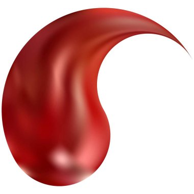 Yin ya da yang şeklinde derece farkı. Modaya uygun yumuşak renk çizimi. Neon 'un orijinal doğu tarzı. Yaratıcı projeleriniz ve grafik tasarımınız için kırmızı modern, doğal kapak.