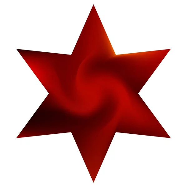 Fondo Cromático Forma Hexagrama Símbolo Religioso Sagrado Decorativo Polígono Color — Vector de stock