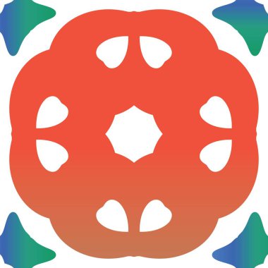 Meksika yapımı talavera fayansları. Orijinal tasarım Vektörsüz desenli el ilanı. Yastıklar, baskılar, duvar kağıtları, ağ arkaplanı, havlular, yüzey dokusu için kırmızı antika arkaplan.