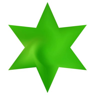 Altıgen şeklinde renkli bir arkaplan. Geleneksel kutsal dini sembol. Modaya uygun yumuşak renk altıgen. Yeşil zarif ve etkili, pürüzsüz, bulanık, modern gradyan kapak.