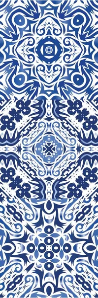 Carreaux Céramique Azulejo Portugal Kit Motifs Vectoriels Sans Couture Design — Image vectorielle