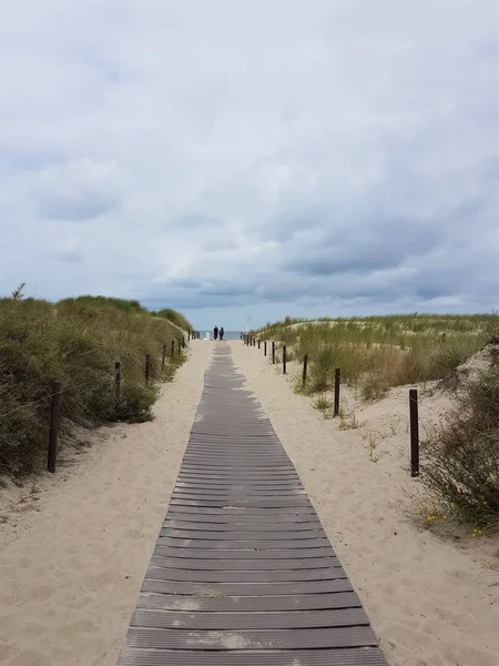 Strandweg Zum Meer Mit Duenen Der Ostsee — Stock Photo, Image