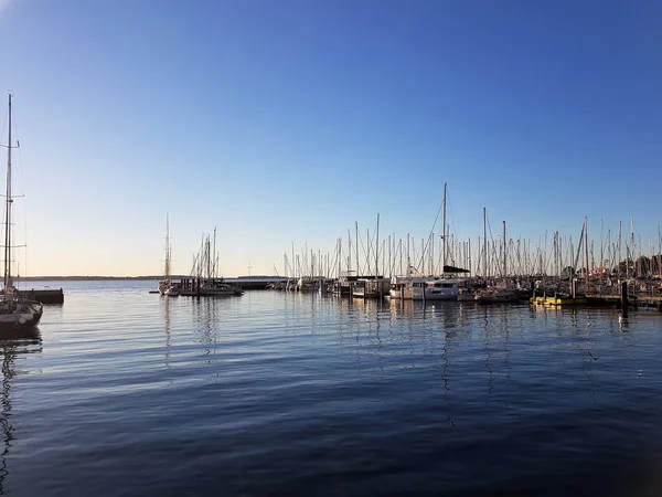 Schiffe Auf Dem Wasser Niederlande — 图库照片