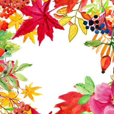 Kırmızı, sarı ve yeşil renklerde çiçek deseni