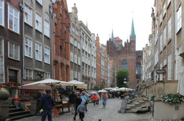 Eski kasaba Gdansk Polonya 'nın mimarisi