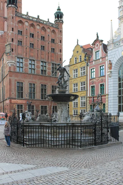 Architectuur Van Oude Stad Gdansk Polen — Stockfoto