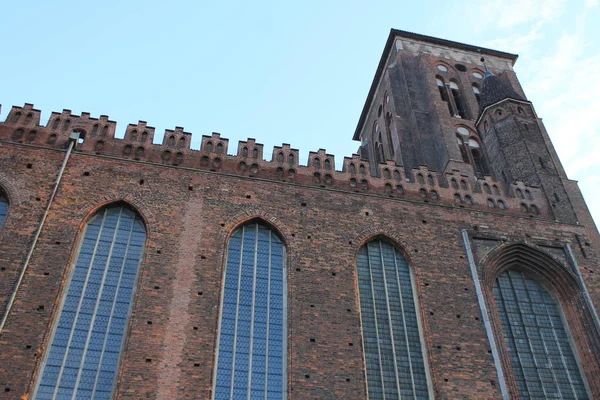 Gdanskin Vanhan Kaupungin Arkkitehtuuri Puola — kuvapankkivalokuva