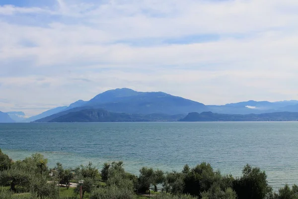 Garda Partján Sirmione Olaszország — Stock Fotó