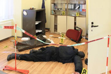 Prag Çek Cumhuriyeti iç sergiler ile polis Müzesi