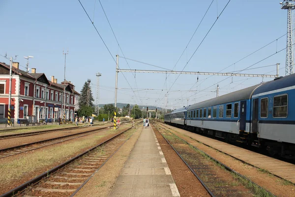 Stacja Kolejowa Bright Nad Sazavou Czechy — Zdjęcie stockowe