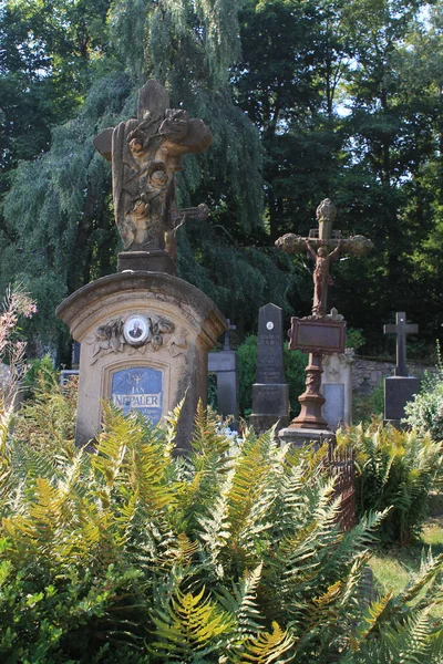 Friedhof Lipnice Nad Szavou Der Tschechischen Republik — Stockfoto