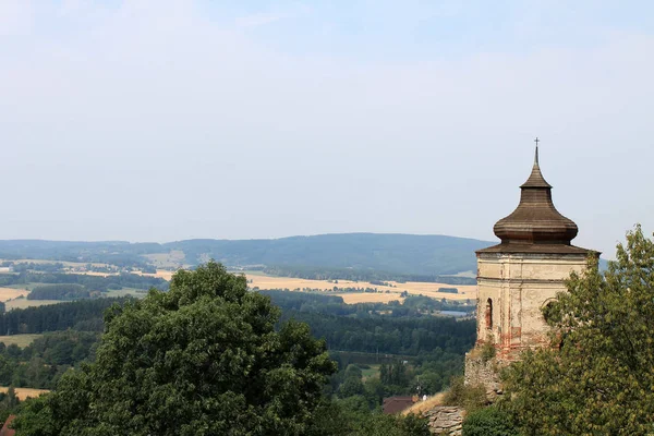 Valley View Lipnice Nad Sazavou Tsjechische Republiek Met Ongeveer Van — Stockfoto