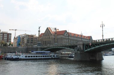 Prag ve Vltava nehrinin panoramik manzarası, Çek Cumhuriyeti
