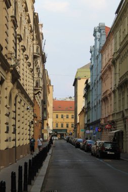 Prag sokak Çek Cumhuriyeti açık yaz sabahı